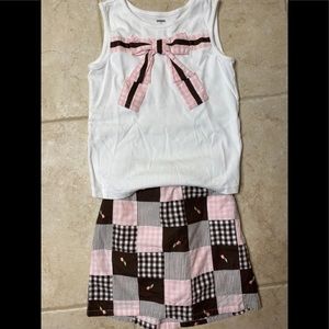 Gymboree tank and matching skirt
